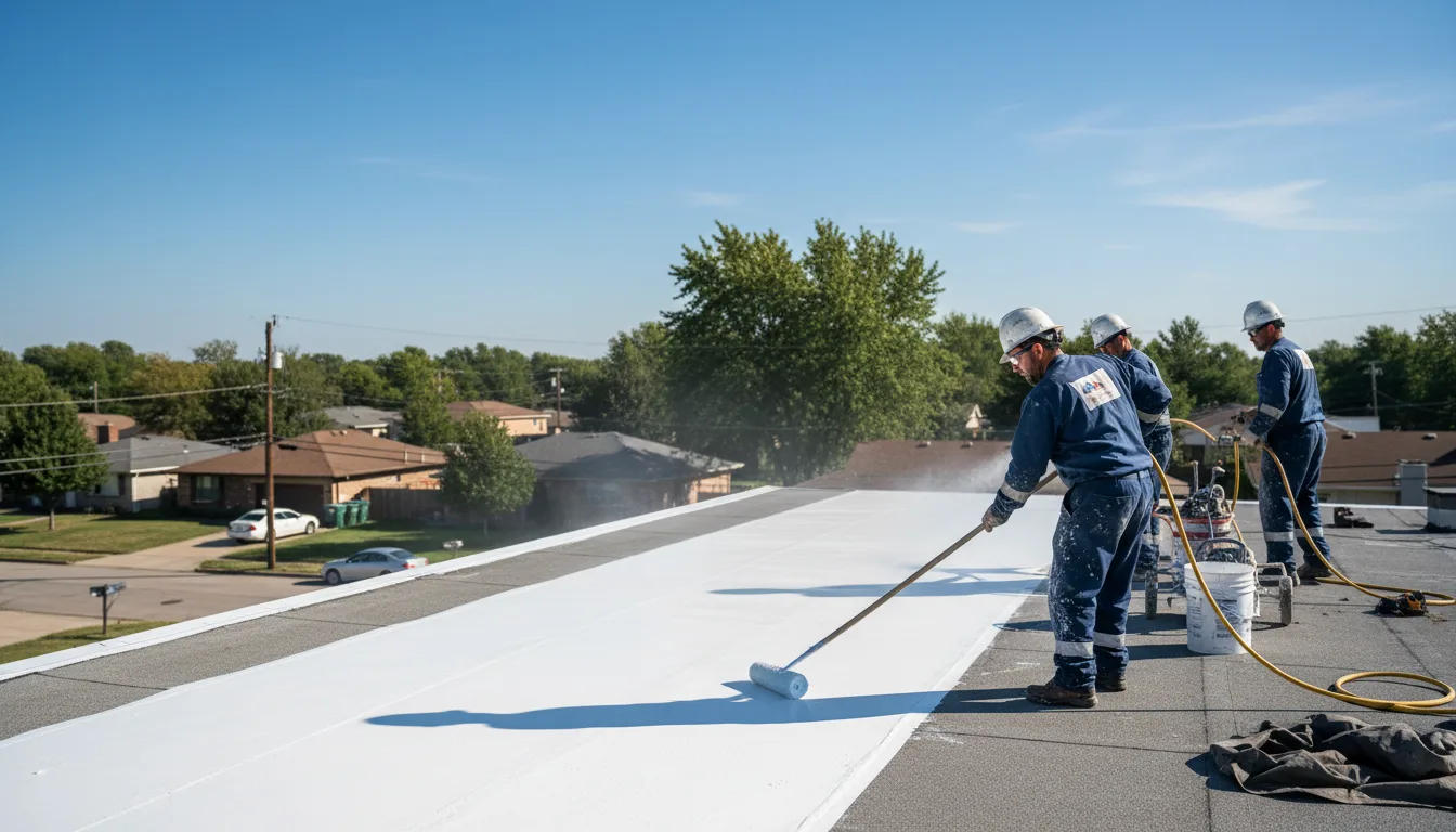 Commercial roof coating in Delano, CA near me
